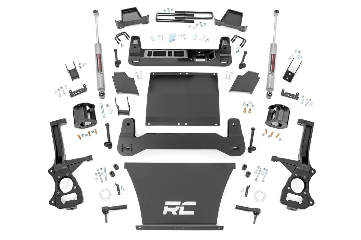 GMC Sierra 1500 Suspension Lift Kit - Front + Rear - Rough Country - 4 Inch - '19-'24